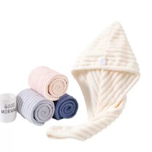 Microfiber hair turban, weight 60‑100g. Custom patterns, weight, designs and packaging are available.